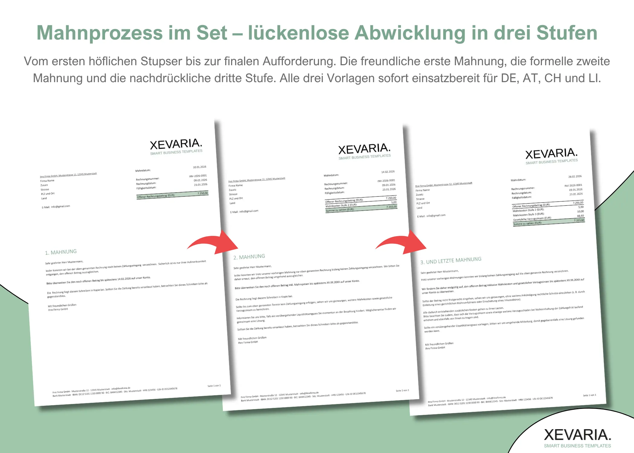 Mahnung Excel Vorlage
